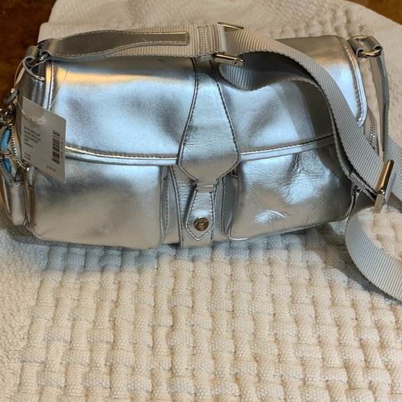 Metallic Silver G Series Cole Haan Bag - Picture 1 of 4